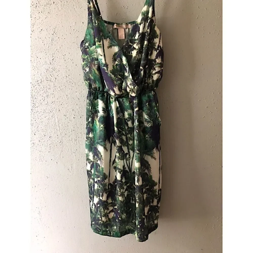 Forever 21 Palm Tree Dress Size Small - Picture 4 of 8